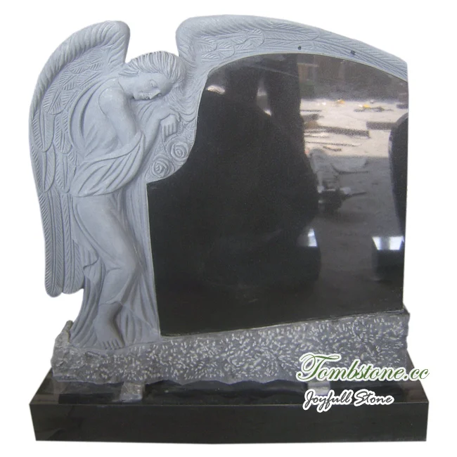 
Angel Headstone Designs angel heart headstone Black granite 