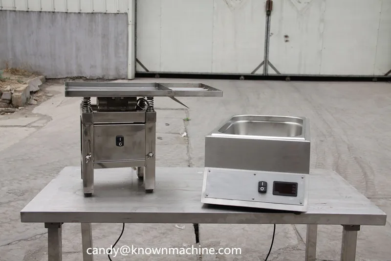 2022 Small Tabletop Chocolate Liquid Vibrating Sieve Candy Vibrating Table for Melting Chocolate