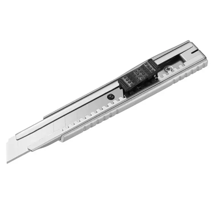 Metal retractable 18mm  blade snap-off utility knife