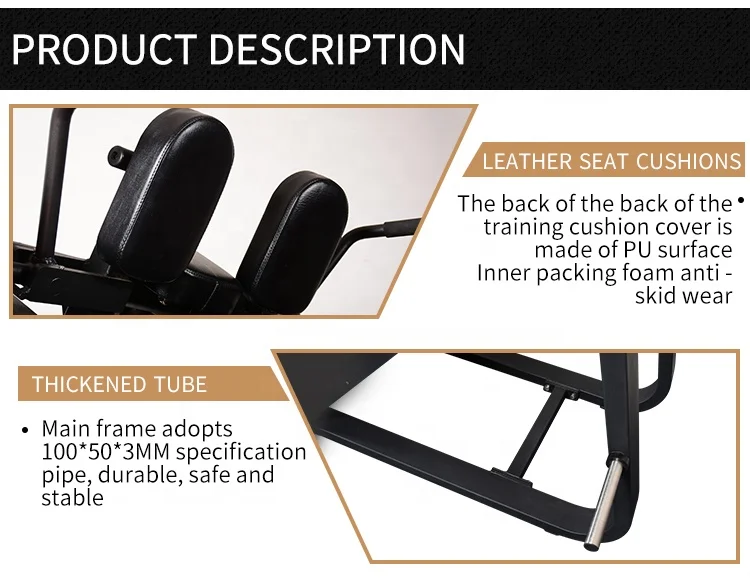 High quality commercial fitness equipment YW-1741 gym use strength machine Hack Slide