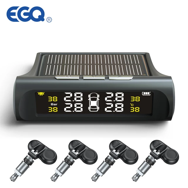 Promotional PSI Digital Tire Pressure Monitor Best Quality Auto-Alarm with Solar Power