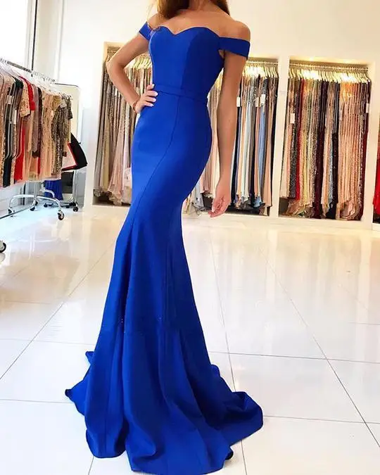 
Latest Mermaid Off Shoulder with Sweetheart Neck Bridesmaid Dresses for Wedding Dress 