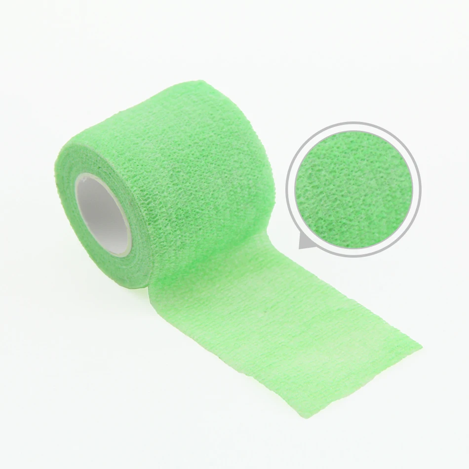 
Stock clearance sales latex and latex-free colored elastic supportive cohesive bandage wrap for animals 