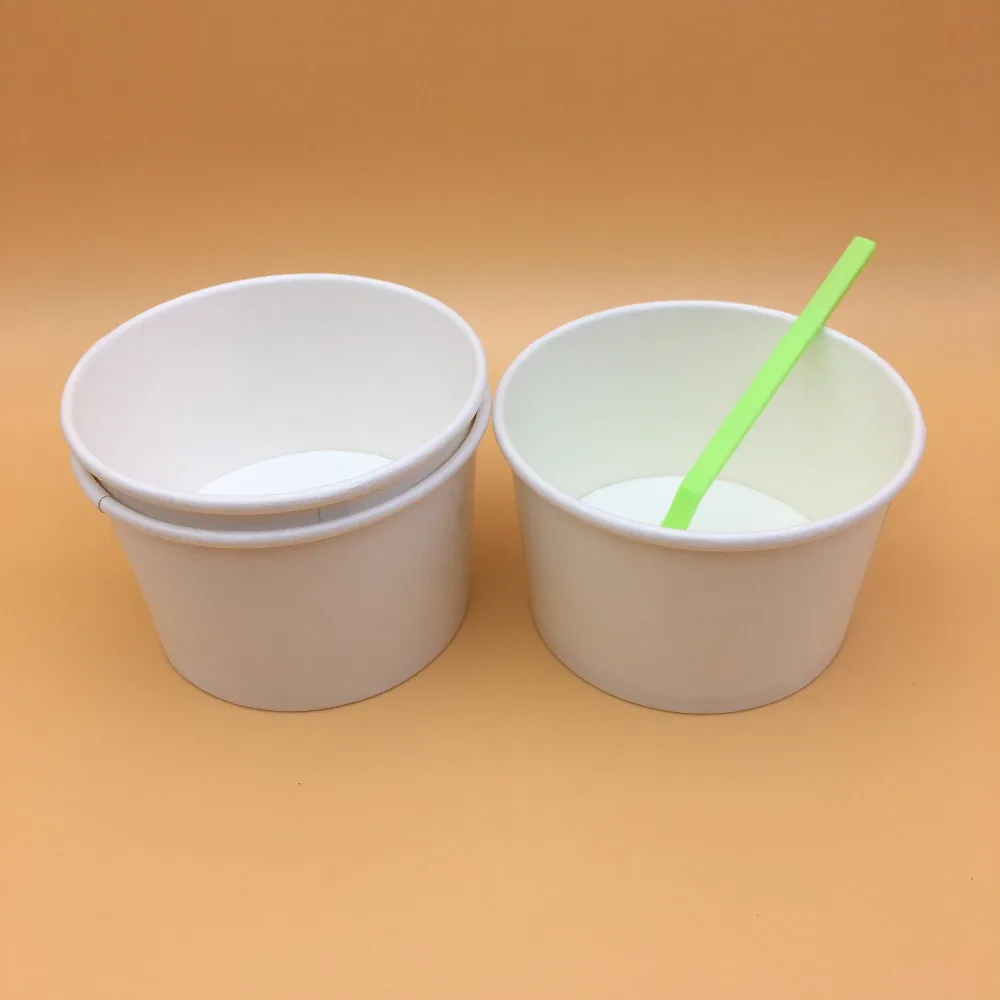 Cheap Price Wholesale Disposable 8 oz Plain White Ice Cream Cup