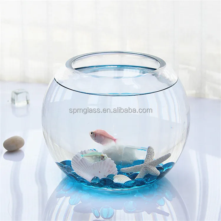 round wholesale glass fish bowls for centerpieces as decoration