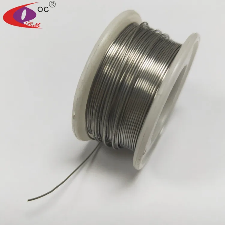Custom Thermal Fuse Material 1 mm Tin Indium Alloy  Wire 1mm In 52 Sn 48 Low Temperature Solder Wire