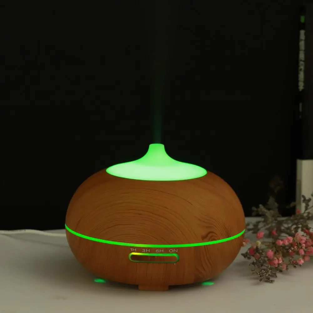 
Germany Spain Netherlands Popular Wood Aromatherapy Diffuser Lamp Ultrasonic Humidifier For Pure Essential Oil 