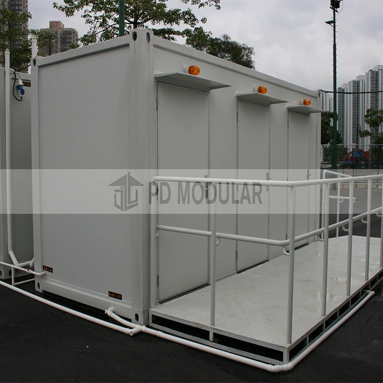 Mini storage public WC outdoor mobile portable prefabricated toilets