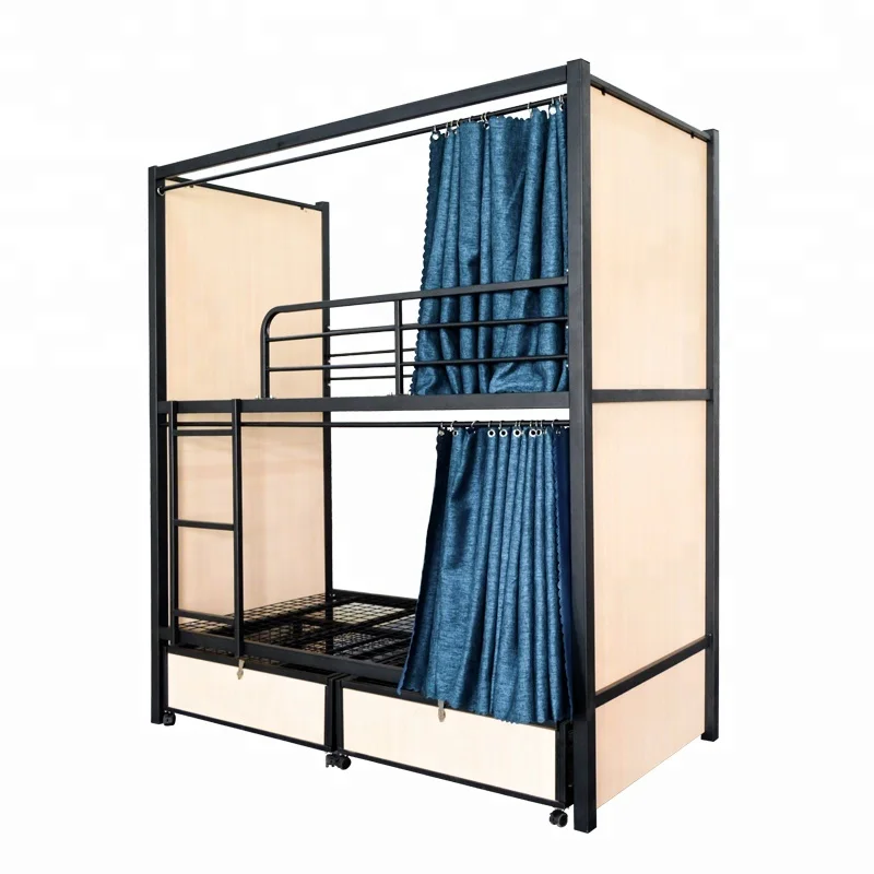 Dormitory Home Use 3 Tier Triple Metal Loft Bunk Bed Sale