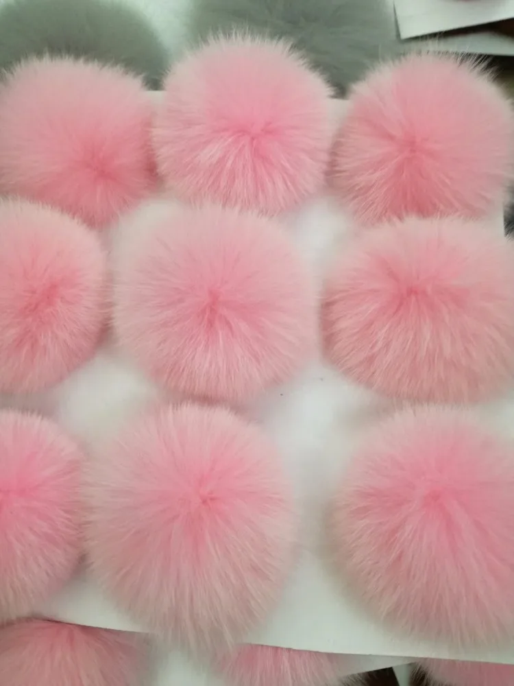 
Handmade dyed fox fur ball clothing shoes accessories real hair pendant Clothing, shoes and hats decoration Fox hair ball 