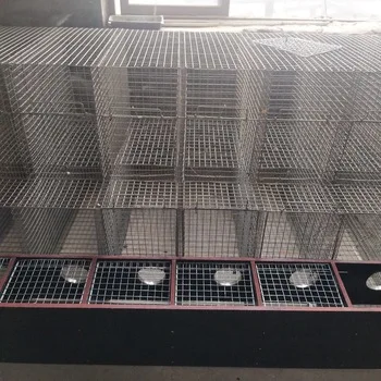 Metal Mink cage / galvanized iron welded wire mesh / new style Mink breeding cage