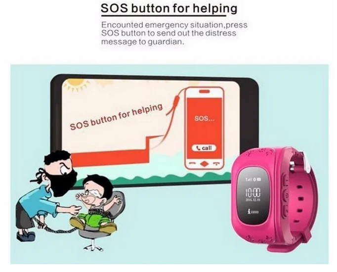 Анти-потерянный Позиционирования наручные часы студент карты gps трекер дети трекер Q50/LBS Слежения GPS смарт-часы