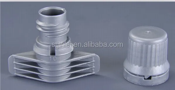 9.6mm long wing plastic spout and cap for liquid pouch