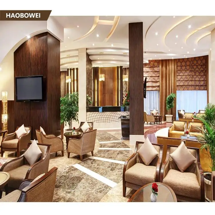 
European style elegant sectional chair for hotel lobby 