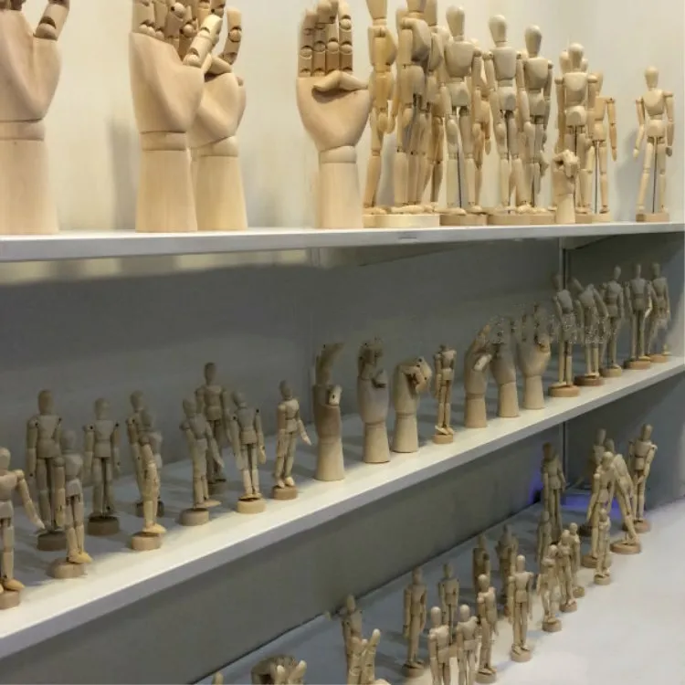 5.5 inch (14cm) Eco-friendly Artist Sketch Model Mannequin Wood Customized Logo Multifunction OEM Wooden Models Teaching Model