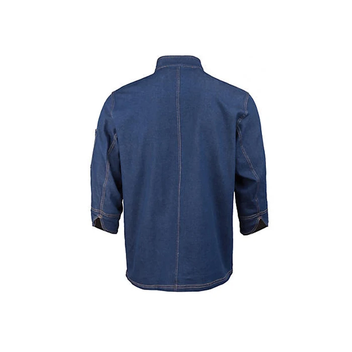
Denim indonesia italian japanese chef uniform set design chef clothing coat chef jacket 