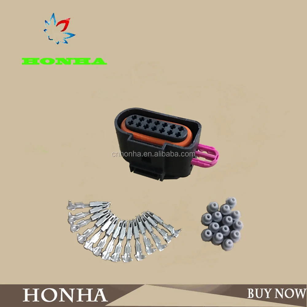 Полный собранный 6X0973717-14 Путь Sealed Женский разъем Pigtail нейтральный вариант (VW ограничено) 6 Х 0 973 717, 6X0 973 717