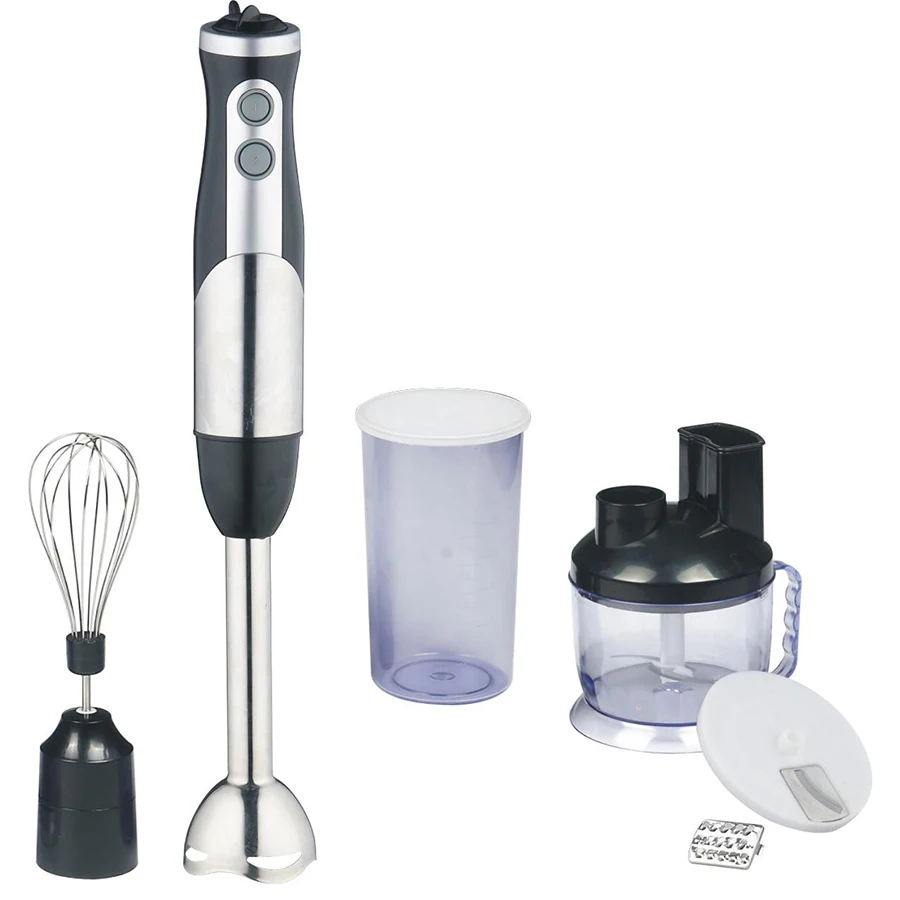 Хорошее качество OEM 800 Вт Многофункциональный Электрический погружной ручной блендер набор с венчик для взбивания и измельчитель и крышкой