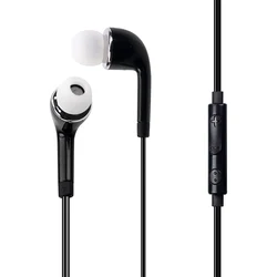 Headphones 3.5mm Jack Earphone Earbuds Stereo Wired Headset with Mic for Iphone   Samsung S4 S5