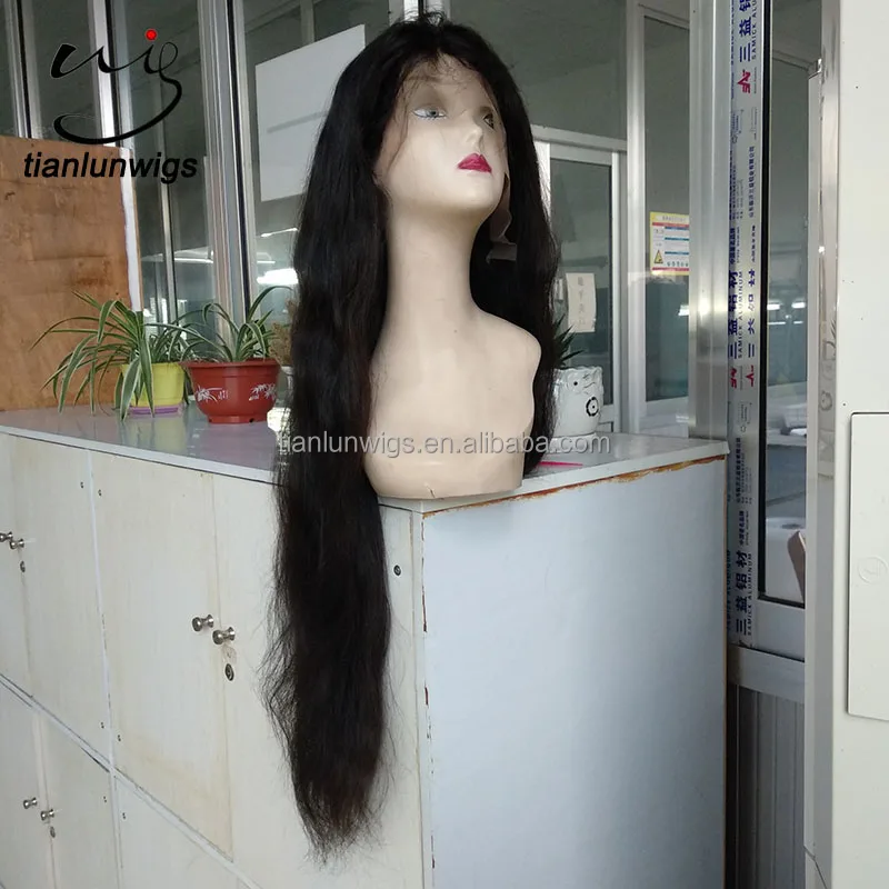 
Cheap Bleached Knots 28 Inch Unprocessed Silky Straight Wave Style and Wig Type Brazilian Full Lace Wigs Lace Front Wig 