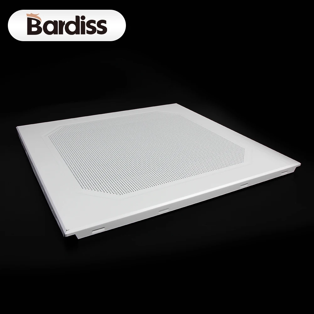 Office building metal aluminium ceiling panel perforated 60x60 false aluminum flat ceiling tiles