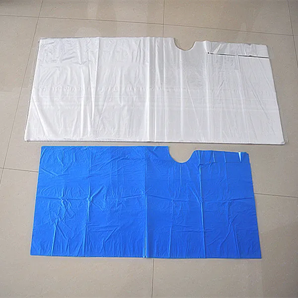 poly plastic pe Durable Biodegradable Haircut Capes for Hair Cutting Hair Coloring Hairdressing