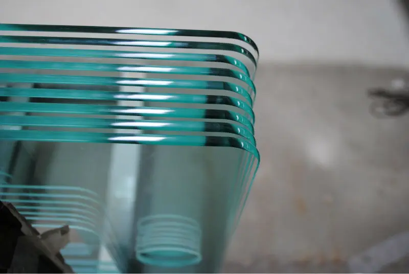 4mm 5mm 6mm 8mm China wholesale round circled step bevel edge tempered sighting glass