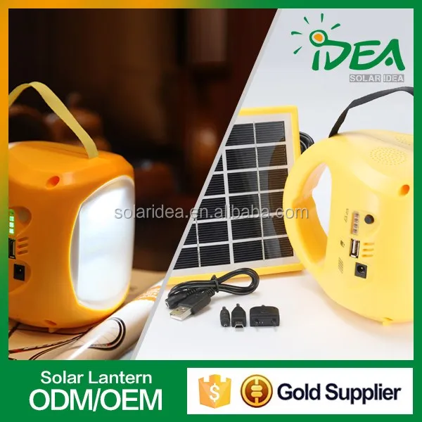 Cheap chinese mini powerful camping with usb mobile phone charger port and radio solar energy powered lantern