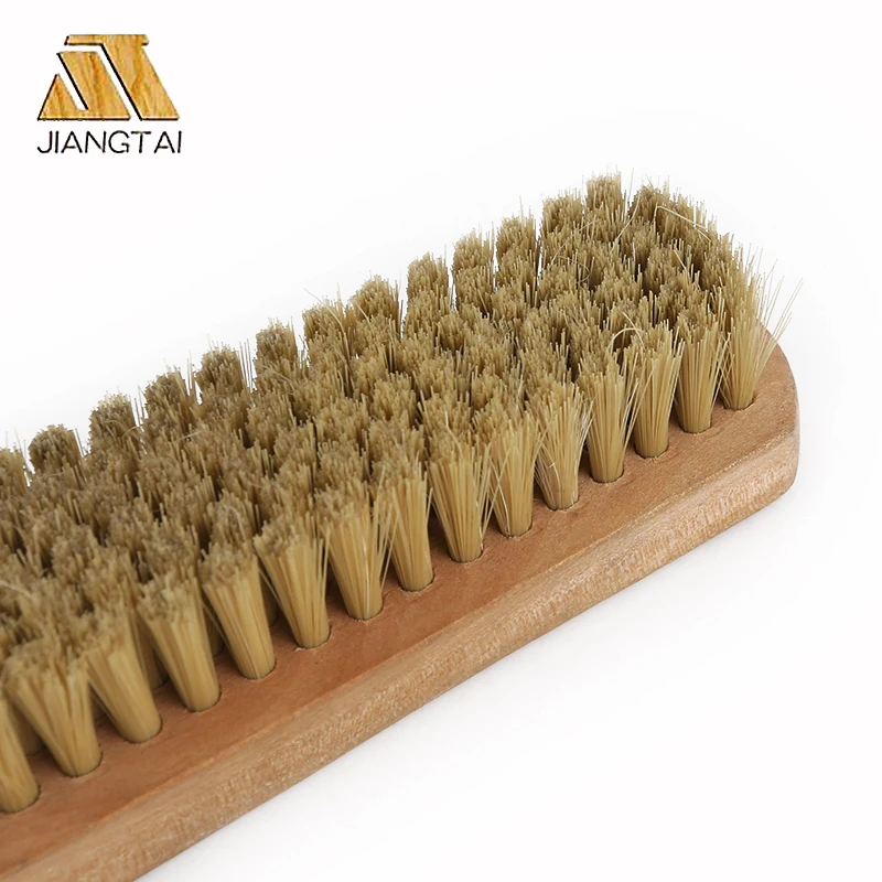 Various styles ho wooden shoe brush with pig hair bristles