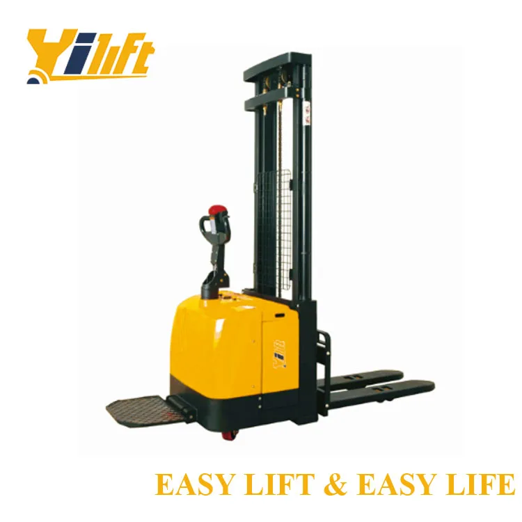 High Quality 2 Tons 2.5 Meters Stand On Driving Full Electric Stackers