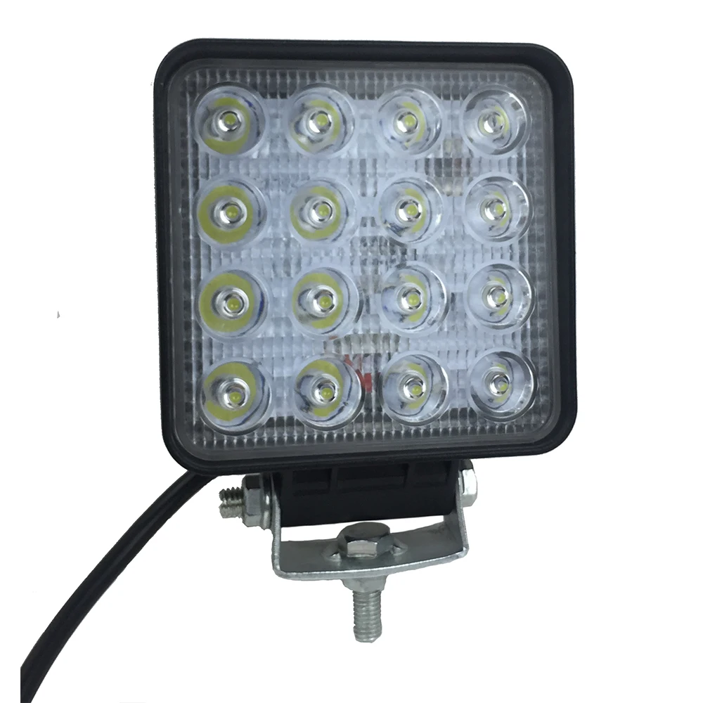 Factory faro LED para Trabajo de led para carros trabajo 12V 24V 4 inch pulgadas faro LED 27W 48W 9 LED 16 LED