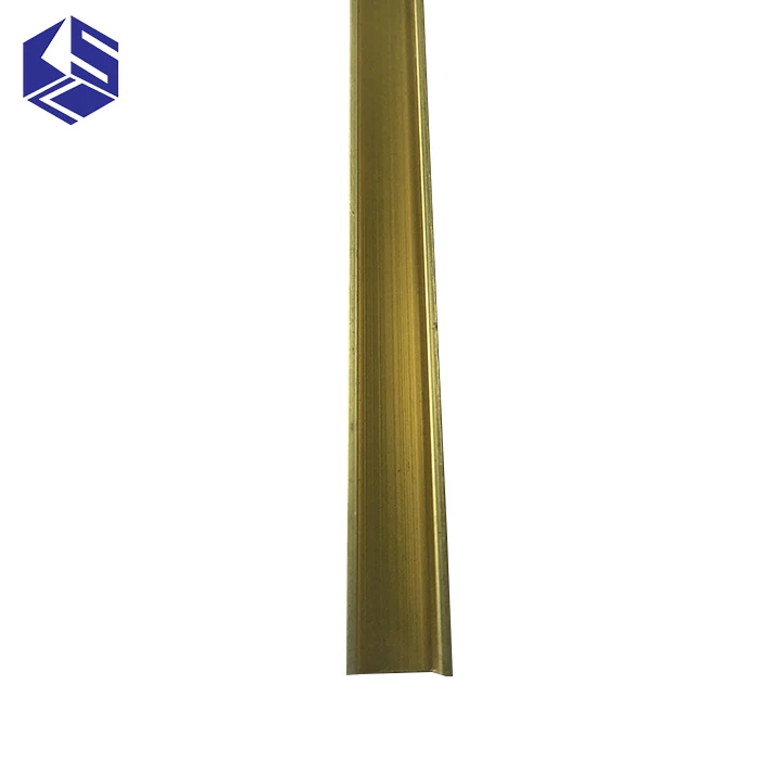 extrusion profile wall transition U shape strip tile trim brass tile flooring profiles
