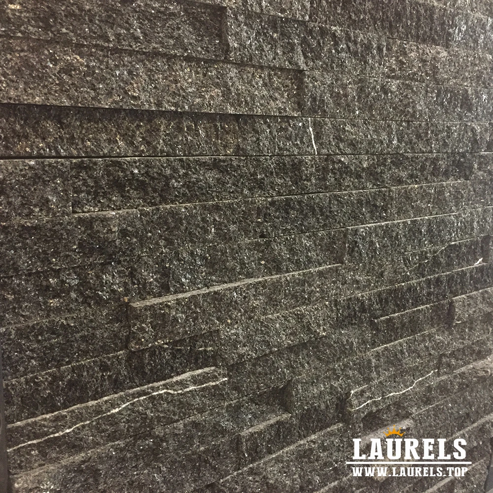 
Hot Selling Chinese Black Quartz Blate Natural Stone Veneer 