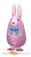 walking rabbit foil balloon party decoration walking pet animal balloon