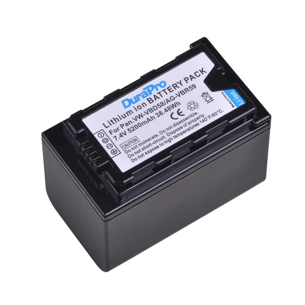 VW-VBD58 VW VBD58 VWVBD58 AG-VBR59 Camera Battery for Panasonic AJ-HPX260MC HPX265MC PX270 PX280MC PX285MC PX298 AG-FC100