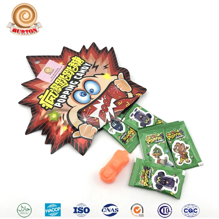 10G strong assorted fruity popping candy for kids with toy