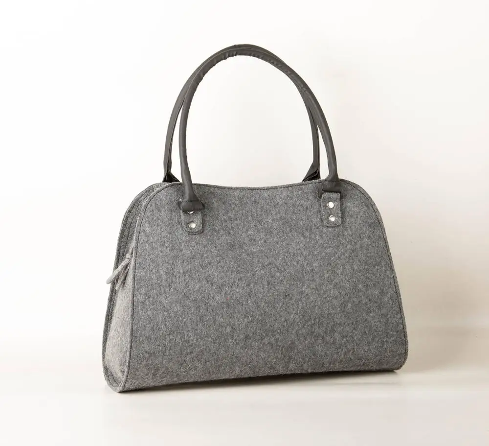 New Fashion eco friendly  felt custom design Shoulder bag Felt Women handbag