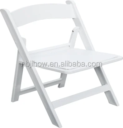 white outdoor wedding padded resin folding chair