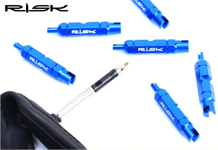 RL301 Risk Bicycle Tube Tire Valve Disassemble Remove Tools Road Bike Valve Tool for Schrader Presta Extender Valve