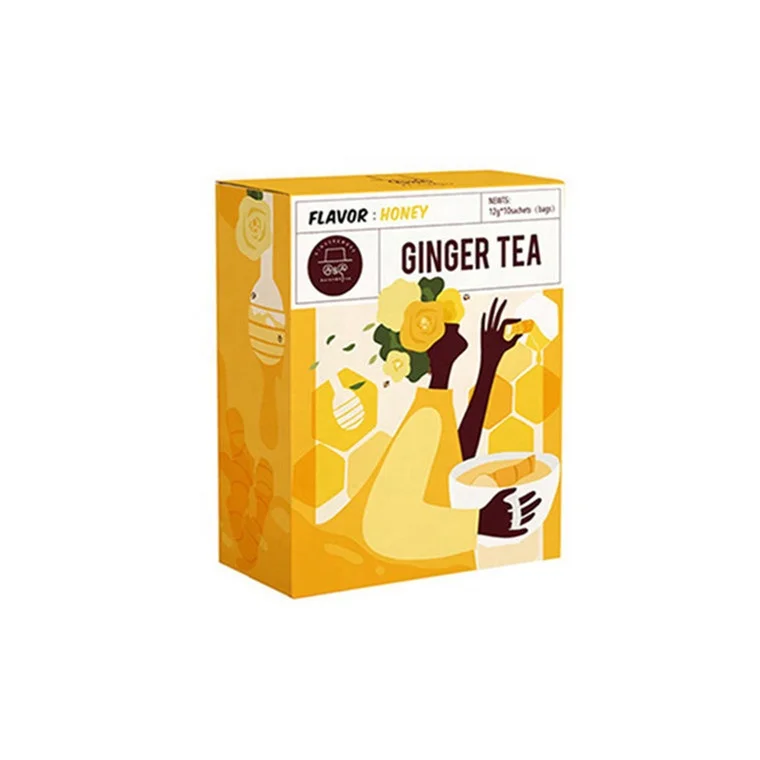 wholesale ginger tea with honey flavor produced by professional facility