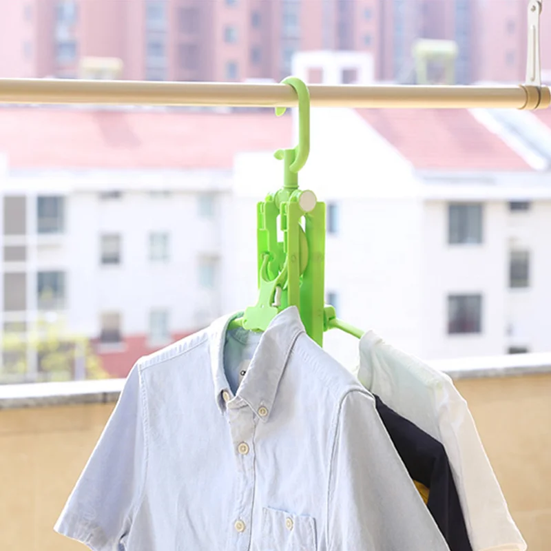 
Adjustable Plastic Clothes Hanger Magic Plastic Clothes Hanger For Saving Space 