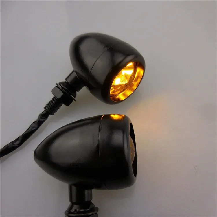 DC 12V Motorcycle LED Light Universal 16 LED Motorcycle Bullet Turn Signal Indicator Lamp Scooter Turn Light Blinker Amber