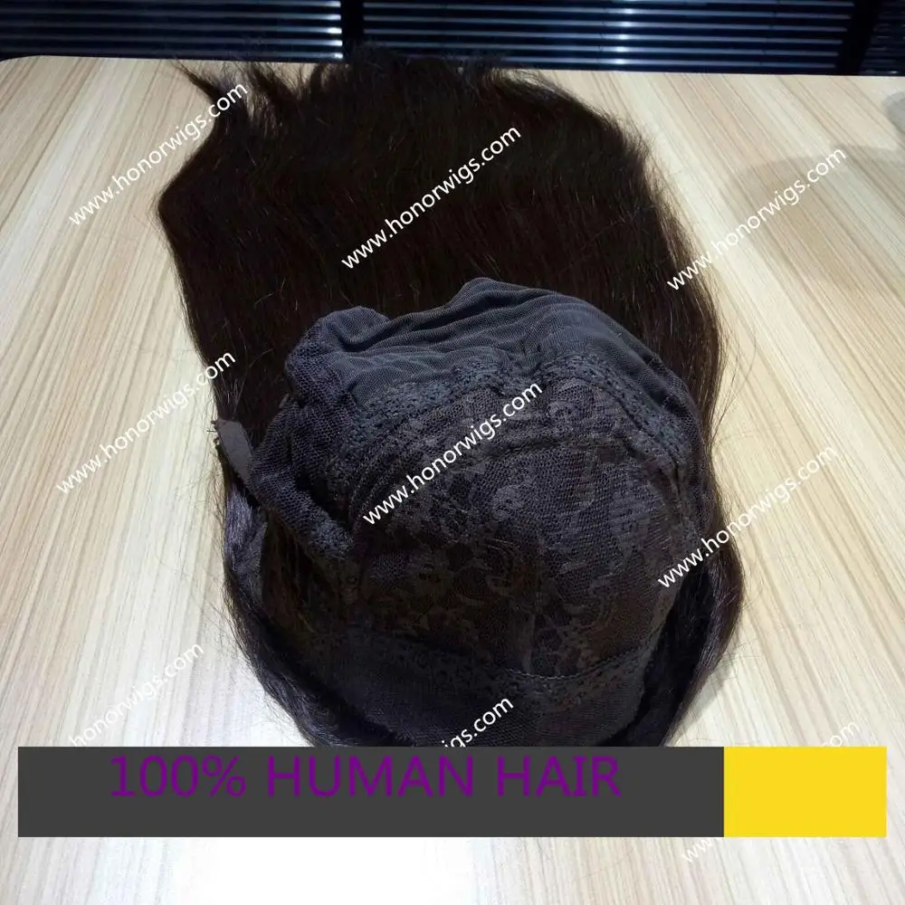 JH52 jewish wig 100% Chinese virgin hair in stock 22inches all hair same length with big layers silk top 4x4inch wigs