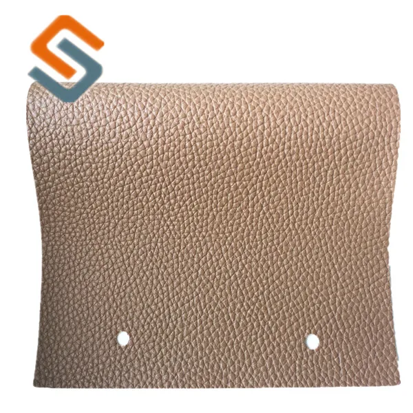 Горячая Распродажа, тканевая подложка 1,1 мм с кисточкой и искусственная кожа из ПВХ с зернистой текстурой для сумок и диванов