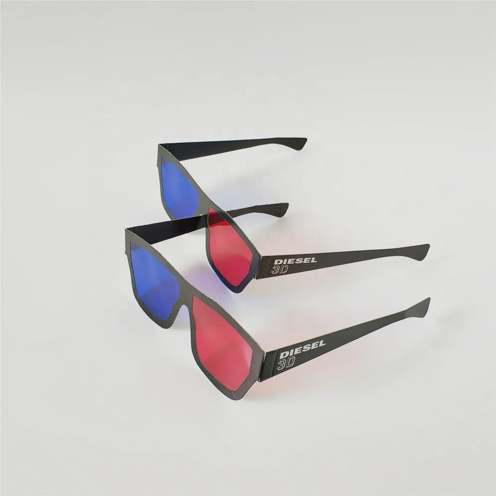 Customized Design and Shape Paper 3D Glasses