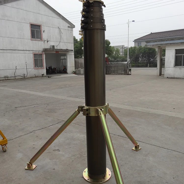 
Pneumatic heavy communication mast hard anodizing 24m mast 
