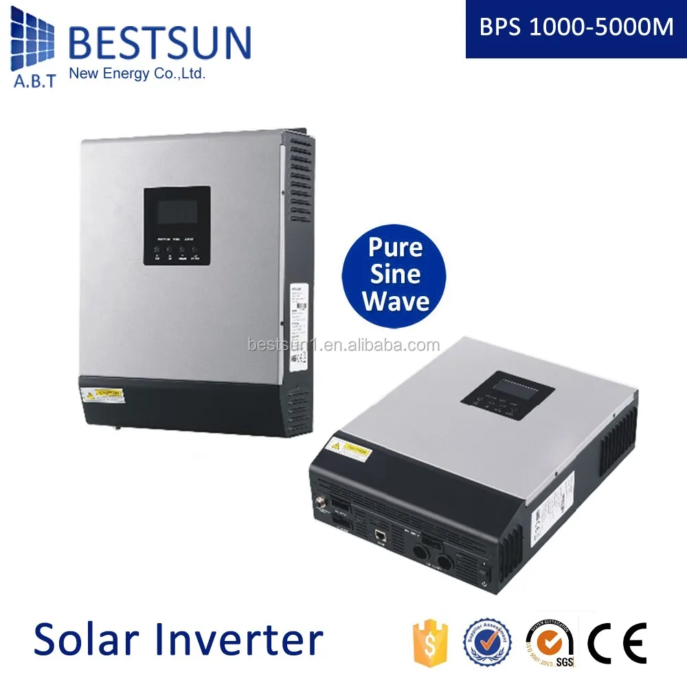 BESTSUN solar inverter 1000W 2KW 3KW 4KW 5KW 6KW hybrid solar inverter with PWM/ MPPT charge controller