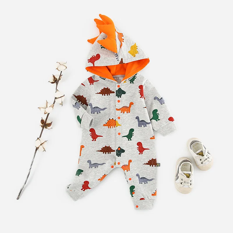 Kids Dinosaur Animal Pajama Onesie Baby Romper Costume Long Sleeve for Boy Girl Winter Autumn Jumpsuit Toddlers Cosplay Outfit