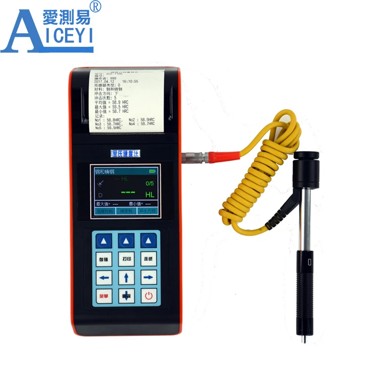 AICEYI Portable Digital Leeb hardness Tester With Print Function