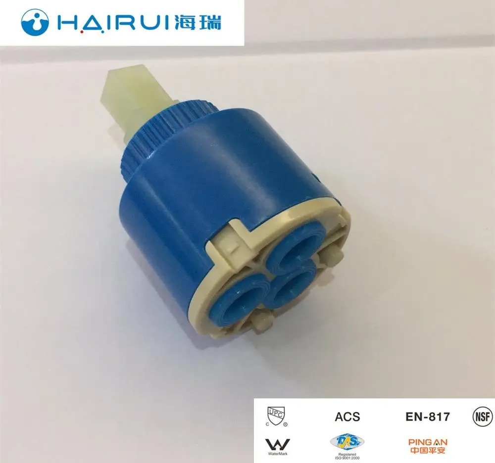 
35mm single sealing standard series ceramic cartridge export to Iran faucet tap HAIRUI HR35D-01 use Japanese PC and Korea PPO 